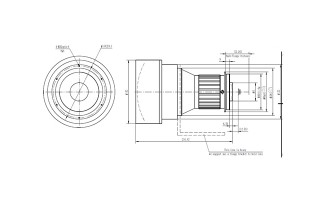 Объективы MWIR для тепловизионной камеры 250 мм f/2,0 с ручной фокусировкой для охлаждаемого детектора